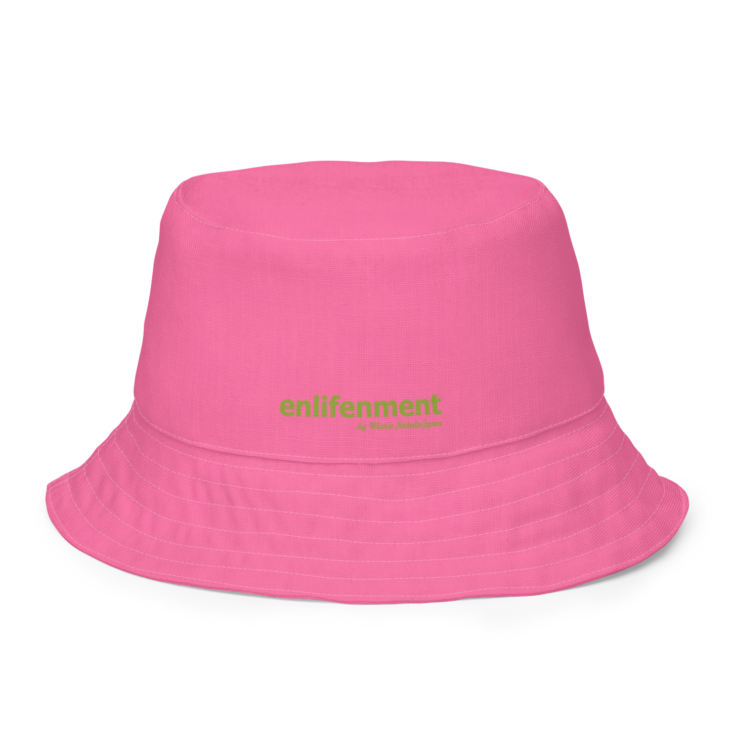 The FLOWER LOVE Collection - "Pretty Pink Poppies" Design Premium Reversible Bucket Hat - Pink Inside - Beach Hat, Gifts for Her