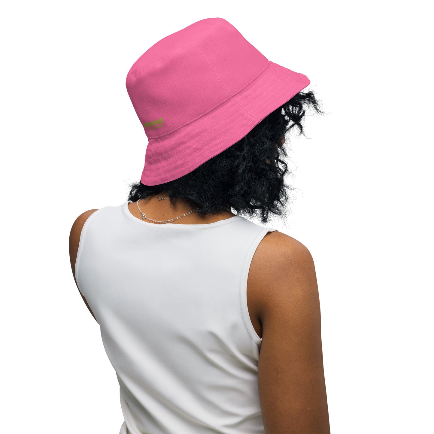 The FLOWER LOVE Collection - "Wildflower Wonder" Design Premium Reversible Bucket Hat - Pink Inside - Wildflower Hat, Gifts for Her