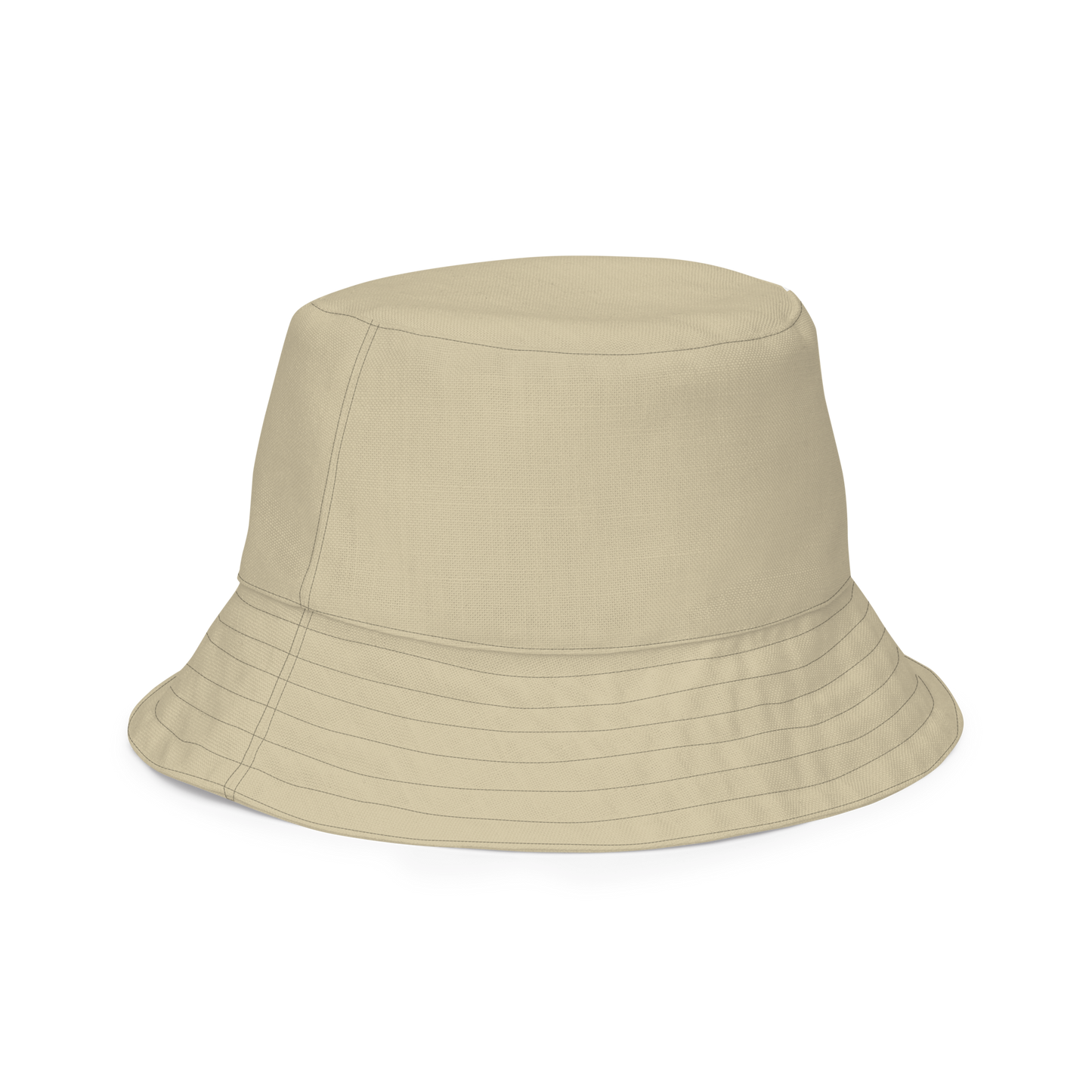 The EARTH LOVE Collection - "Rock Renaissance" Design Premium Reversible Bucket Hat - Light Beige Inside - Beach Hat, Gifts for Her, Gifts for Him