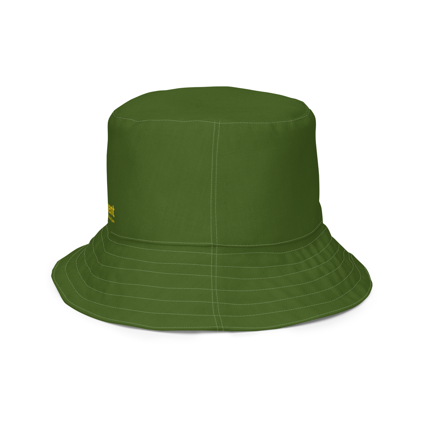 The FLOWER LOVE Collection - "Butterfly Beauty" Design Premium Reversible Bucket Hat - Dark Green Inside - Beach Hat, Gifts for Her