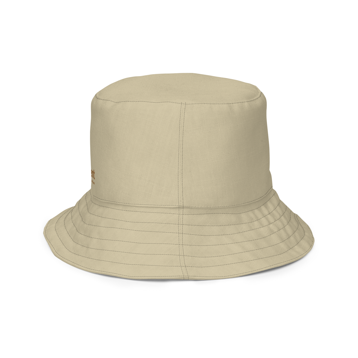 The EARTH LOVE Collection - "Rock Renaissance" Design Premium Reversible Bucket Hat - Light Beige Inside - Beach Hat, Gifts for Her, Gifts for Him