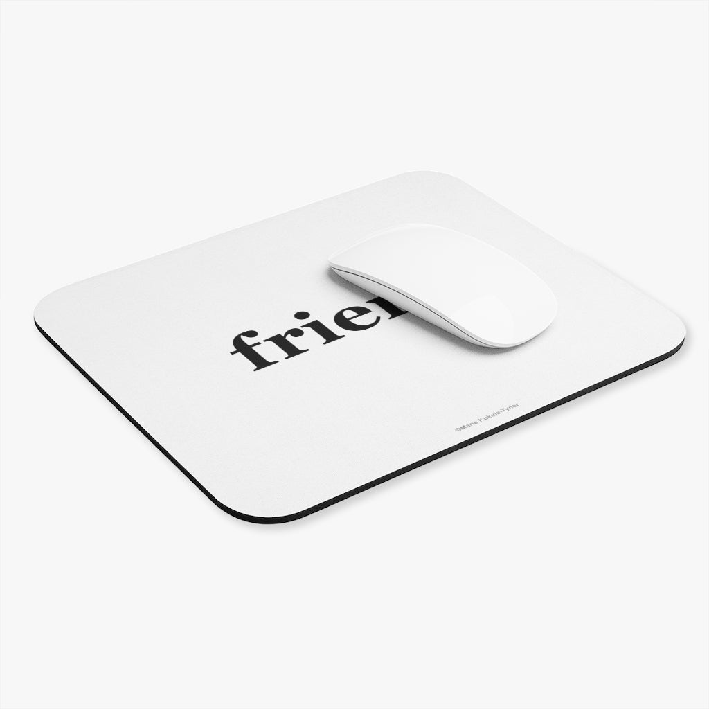 word love. - "friend." design mouse pad