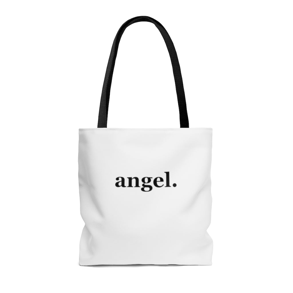 word love. - "angel." design tote bag - available in 3 sizes