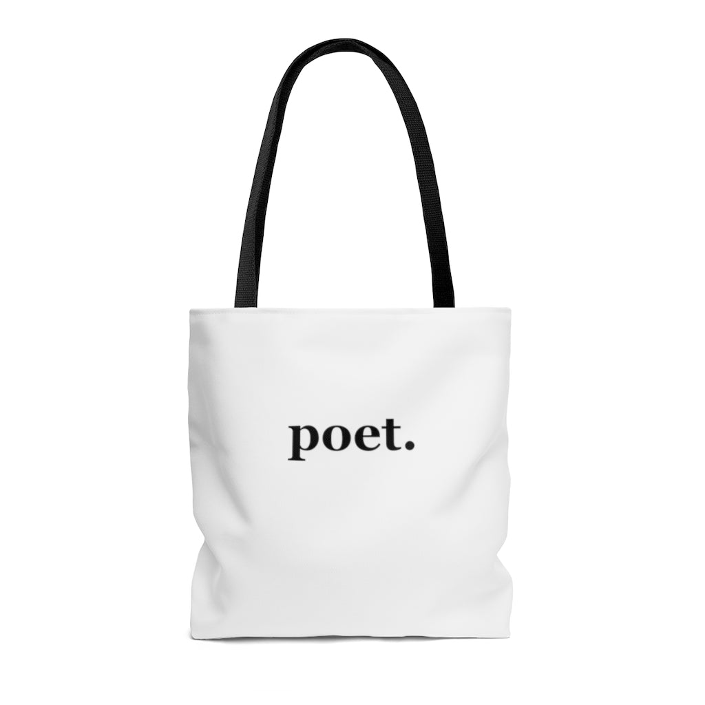 word love. - "poet." design tote bag - available in 3 sizes
