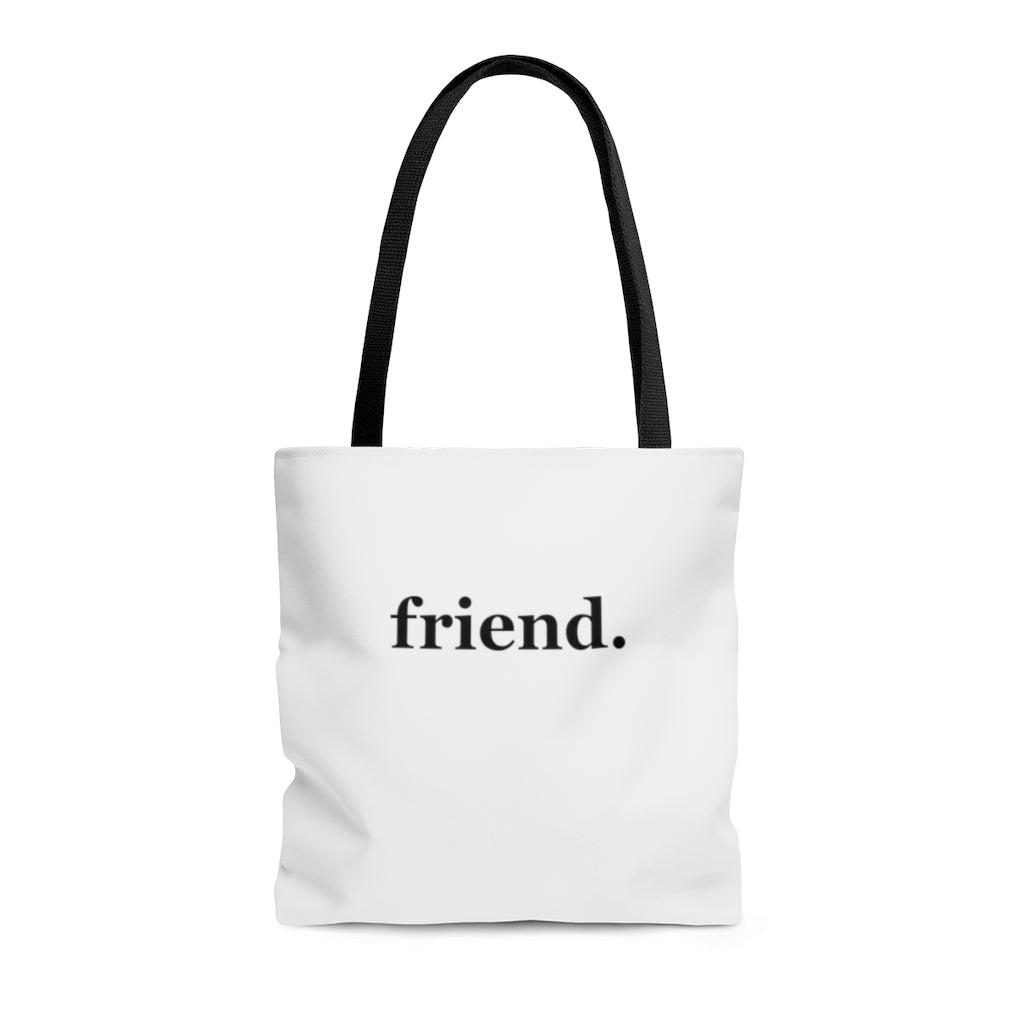 word love. - "friend." design tote bag - available in 3 sizes