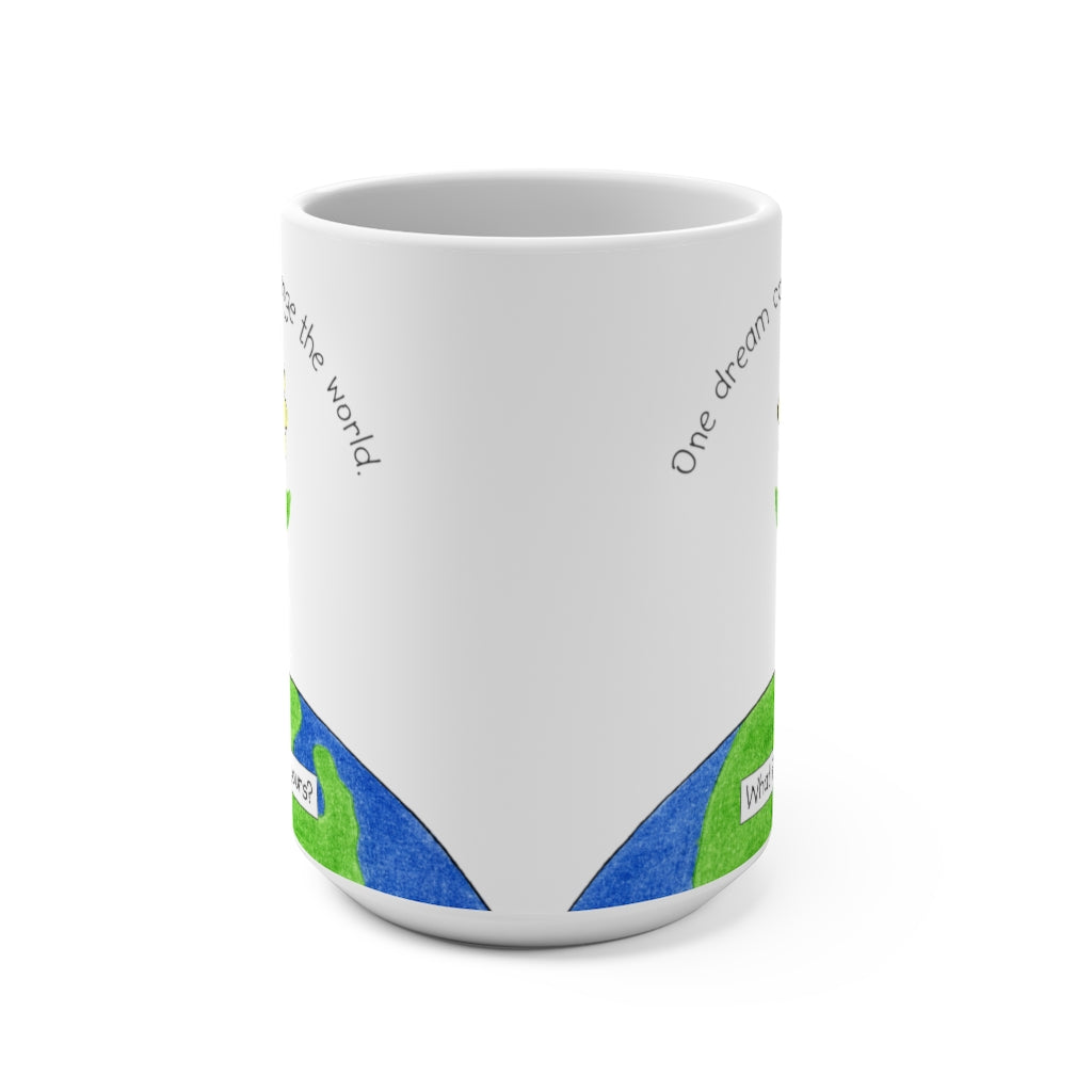 One Dream Large 15 oz. Ceramic Mug, Inspirational Mugs, Gifts for Kids Teens Adults