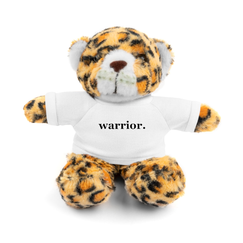 word love. - stuffed plushie animal with "warrior" design tee (6 different animals to choose from)