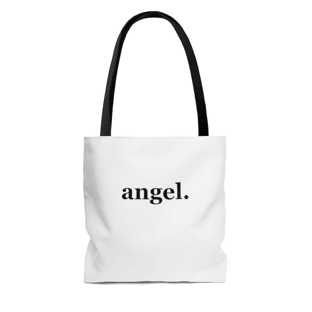 word love. - "angel." design tote bag - available in 3 sizes