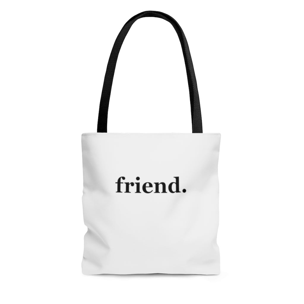 word love. - "friend." design tote bag - available in 3 sizes