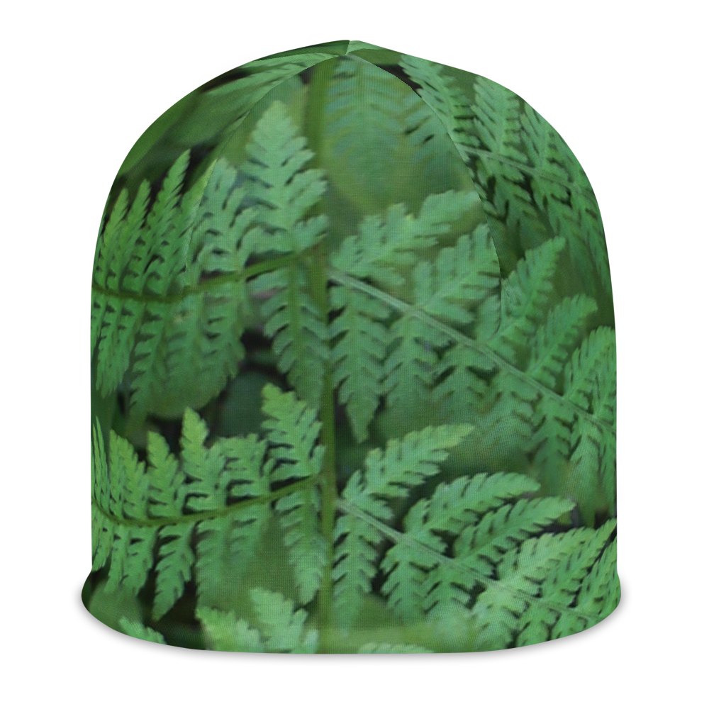 The EARTH LOVE Collection - "A Forest Fern" Design Beanie - Lightweight, Cute Chemo Hat