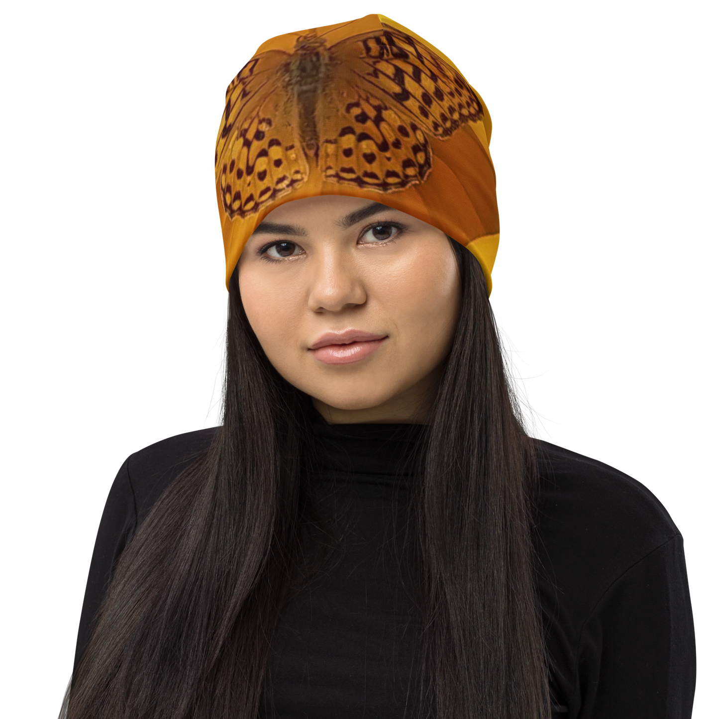 The FLOWER LOVE COLLECTION - "Butterfly Beauty" Design Beanie - Lightweight, Cute Chemo Hat