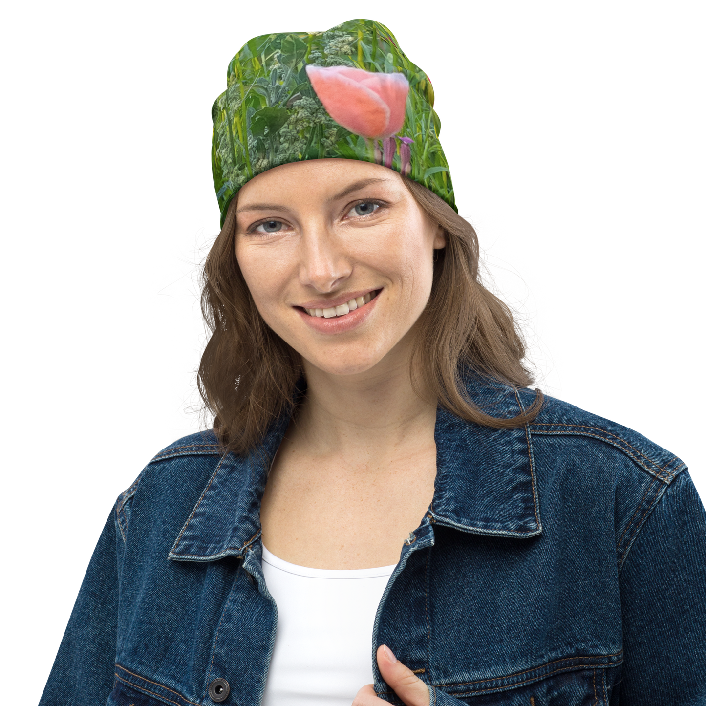 The FLOWER LOVE Collection - "Wildflower Wonder" Design Beanie - Lightweight, Cute Chemo Hat