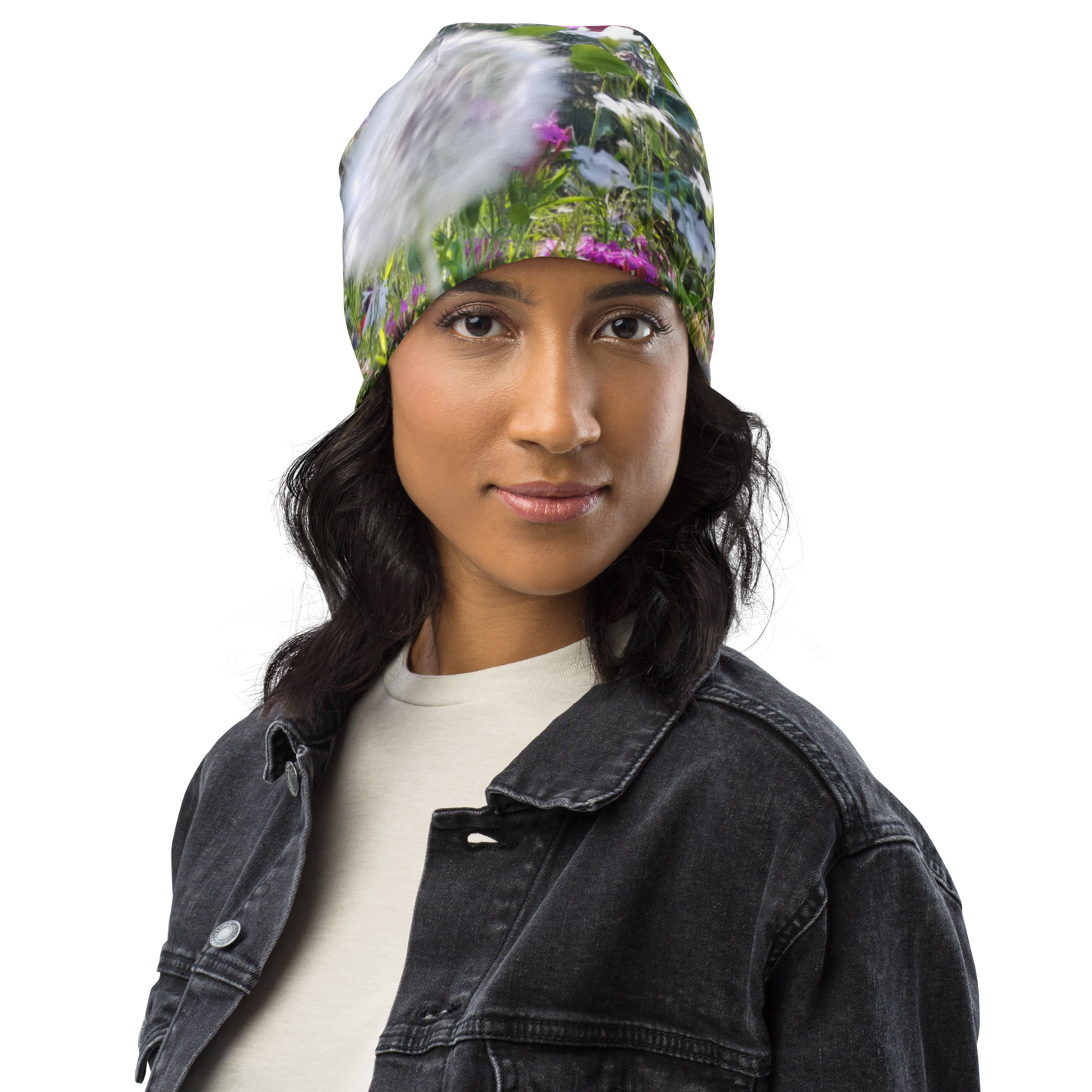 The FLOWER LOVE Collection - "Dreamy Dandelions" Design Beanie - Lightweight, Cute Chemo Hat