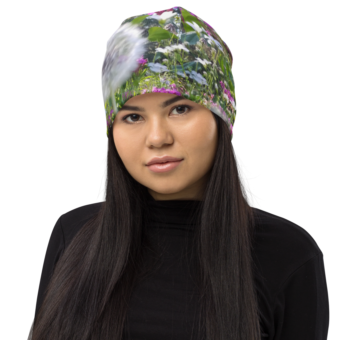 The FLOWER LOVE Collection - "Dreamy Dandelions" Design Beanie - Lightweight, Cute Chemo Hat