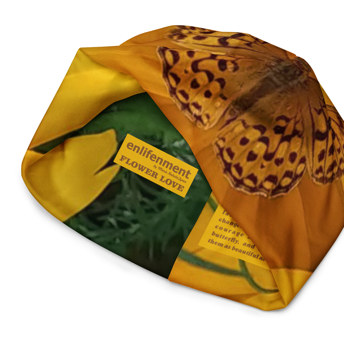 The FLOWER LOVE COLLECTION - "Butterfly Beauty" Design Beanie - Lightweight, Cute Chemo Hat