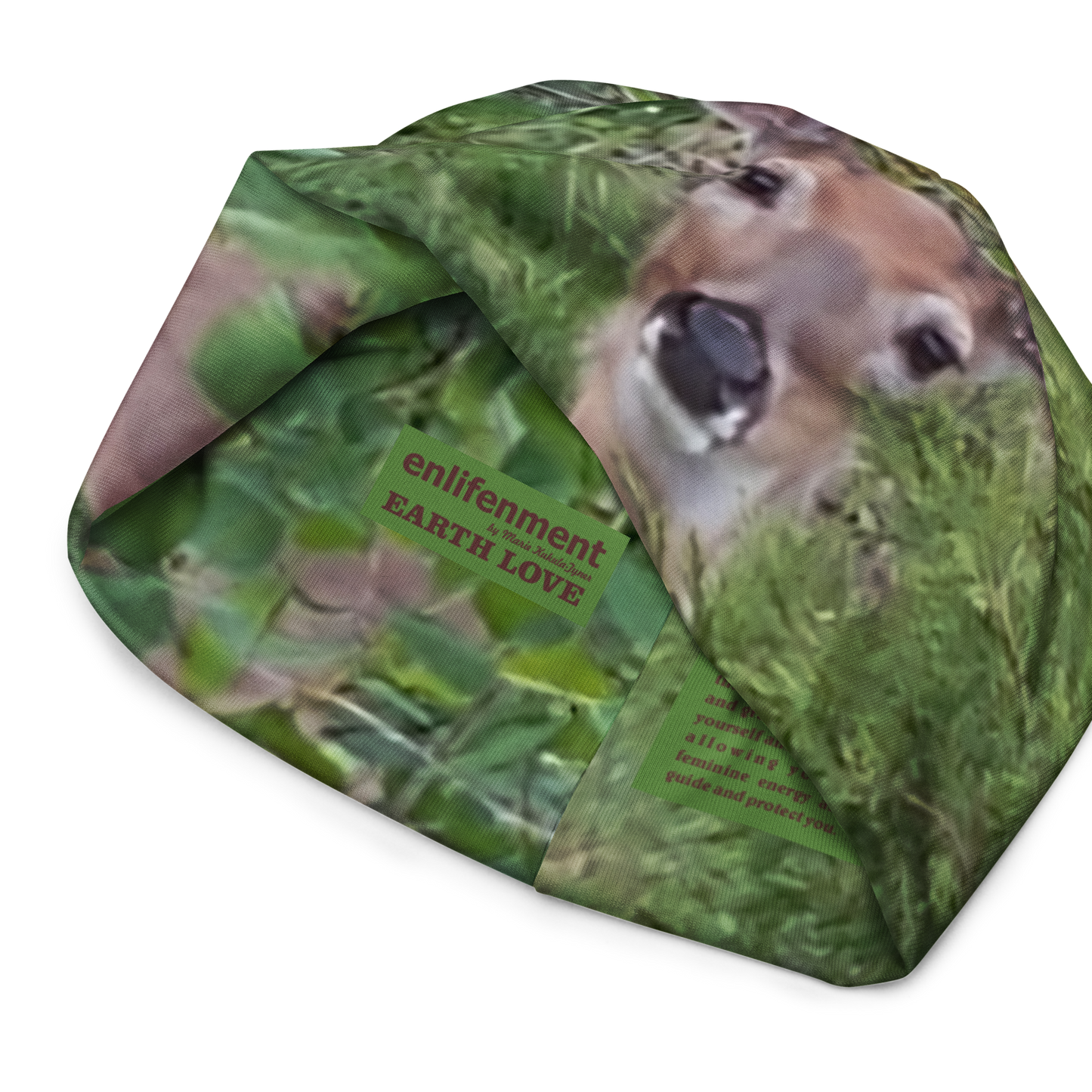 The EARTH LOVE Collection - "A Divine Doe" Design Beanie - Lightweight, Cute Chemo Hat