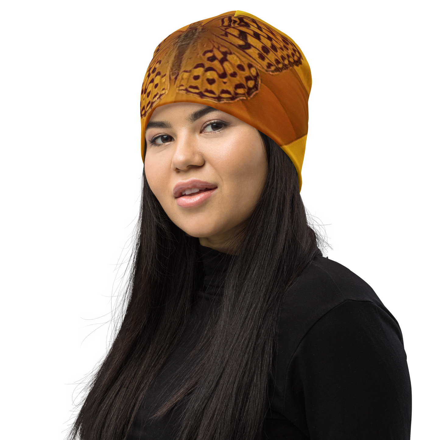 The FLOWER LOVE COLLECTION - "Butterfly Beauty" Design Beanie - Lightweight, Cute Chemo Hat