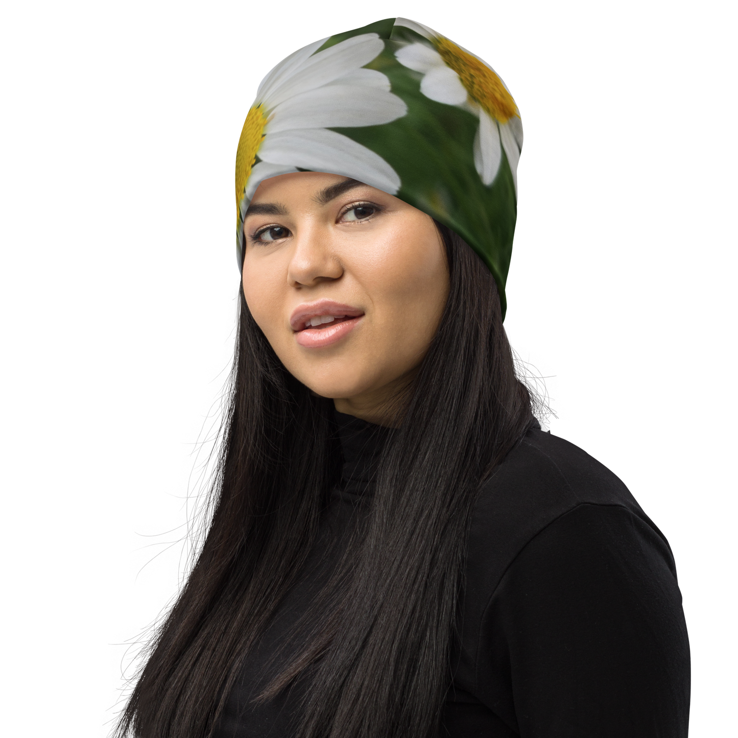 The FLOWER LOVE Collection - "Daisy Daydreams" Design Beanie - Lightweight, Cute Chemo Hat