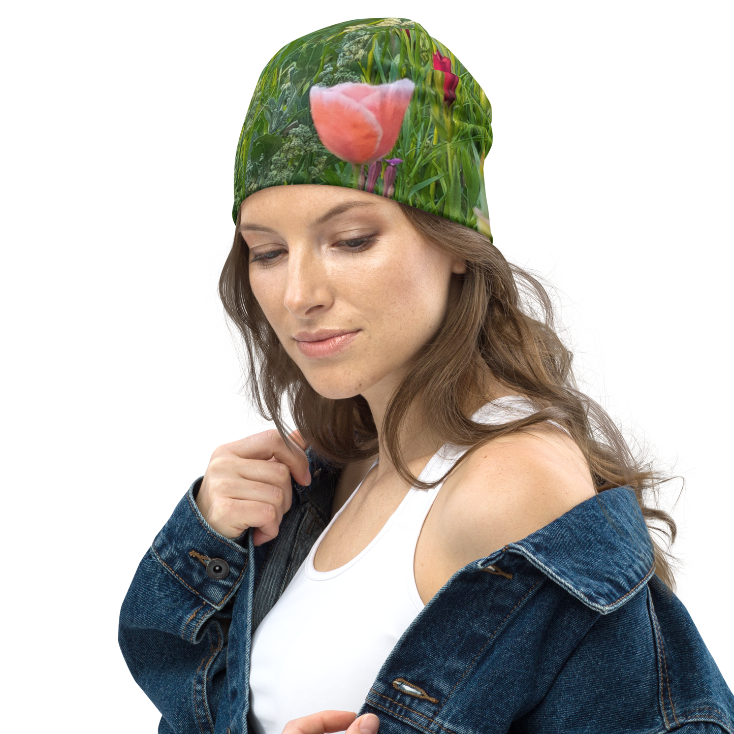 The FLOWER LOVE Collection - "Wildflower Wonder" Design Beanie - Lightweight, Cute Chemo Hat