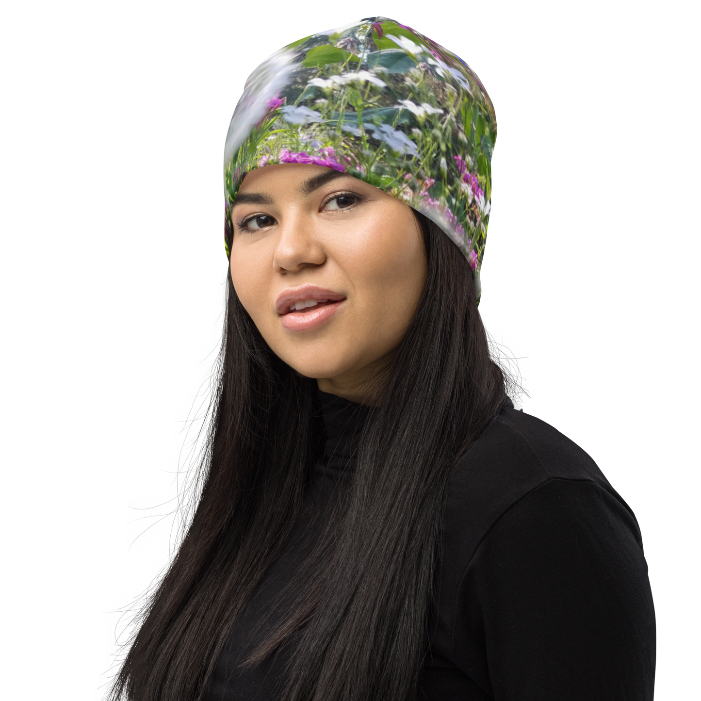 The FLOWER LOVE Collection - "Dreamy Dandelions" Design Beanie - Lightweight, Cute Chemo Hat