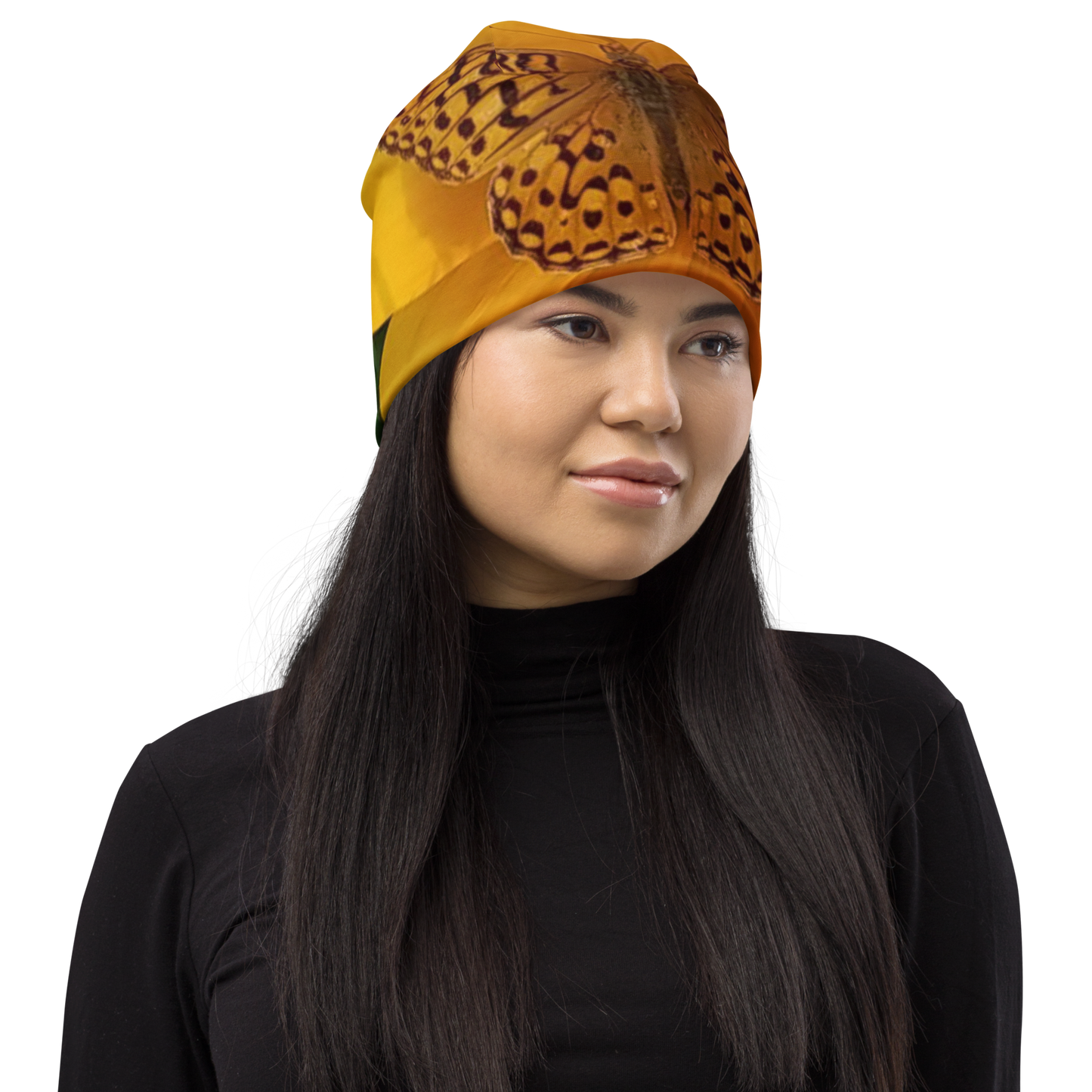 The FLOWER LOVE COLLECTION - "Butterfly Beauty" Design Beanie - Lightweight, Cute Chemo Hat
