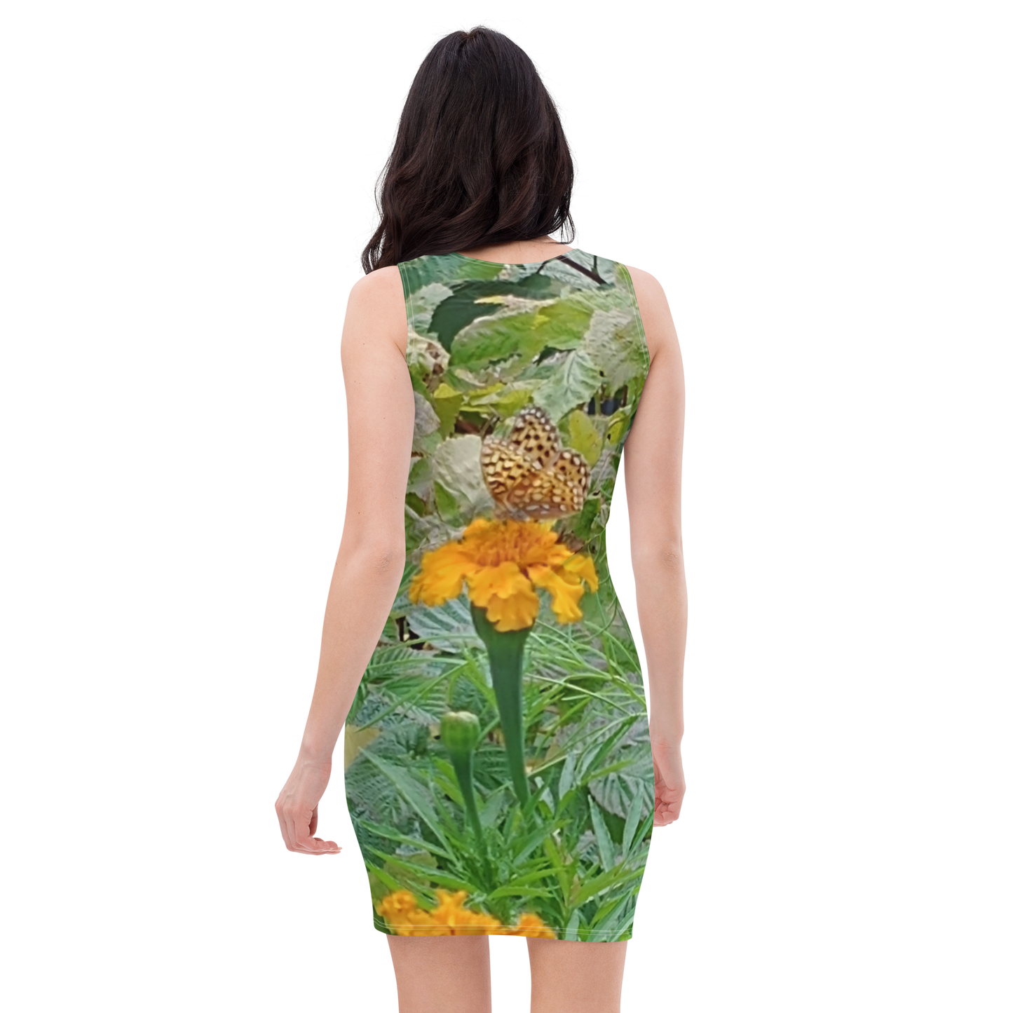 The FLOWER LOVE Collection - "Butterfly on a Bloom" Design Tank Dress