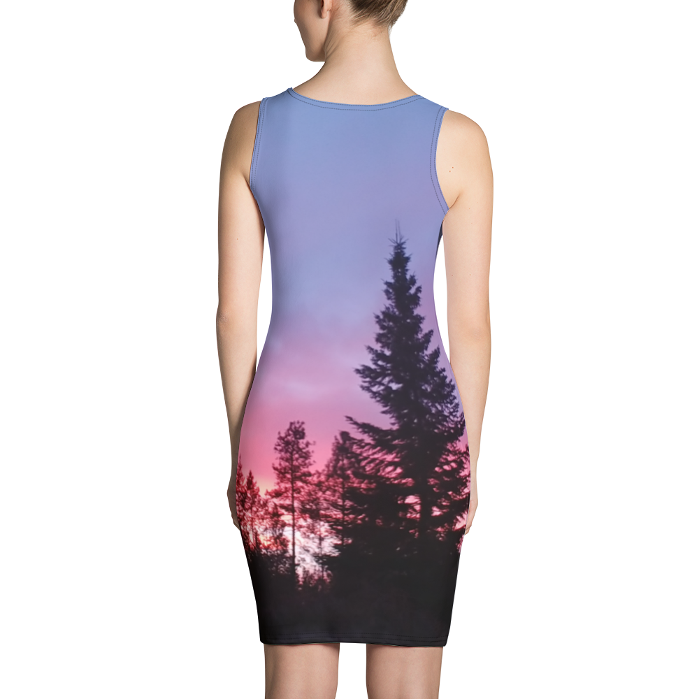 The EARTH LOVE Collection - "Sunset Silhouettes" Design Tank Dress