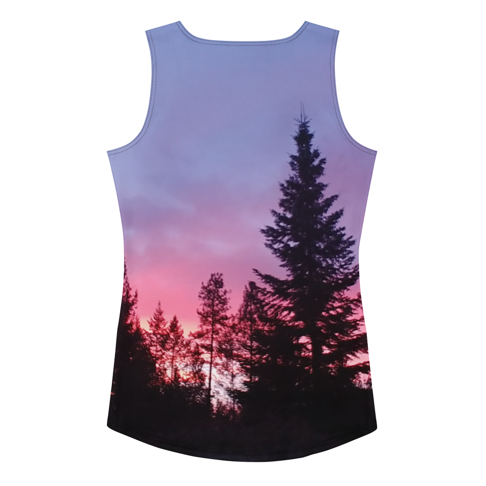 The EARTH LOVE Collection - "Sunset Silhouettes" Design Tank Top