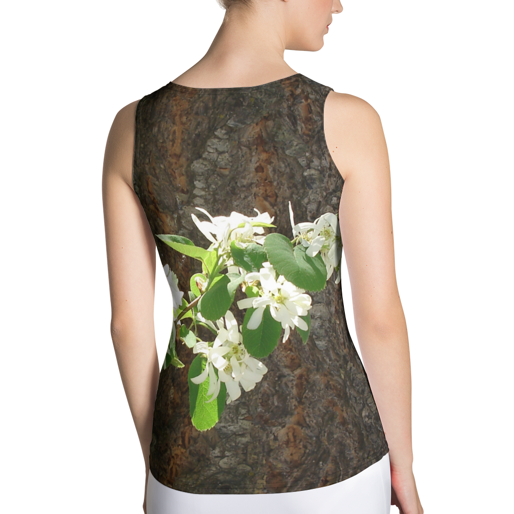The EARTH LOVE Collection - "Bark & Blossom Bliss" Design Tank Top
