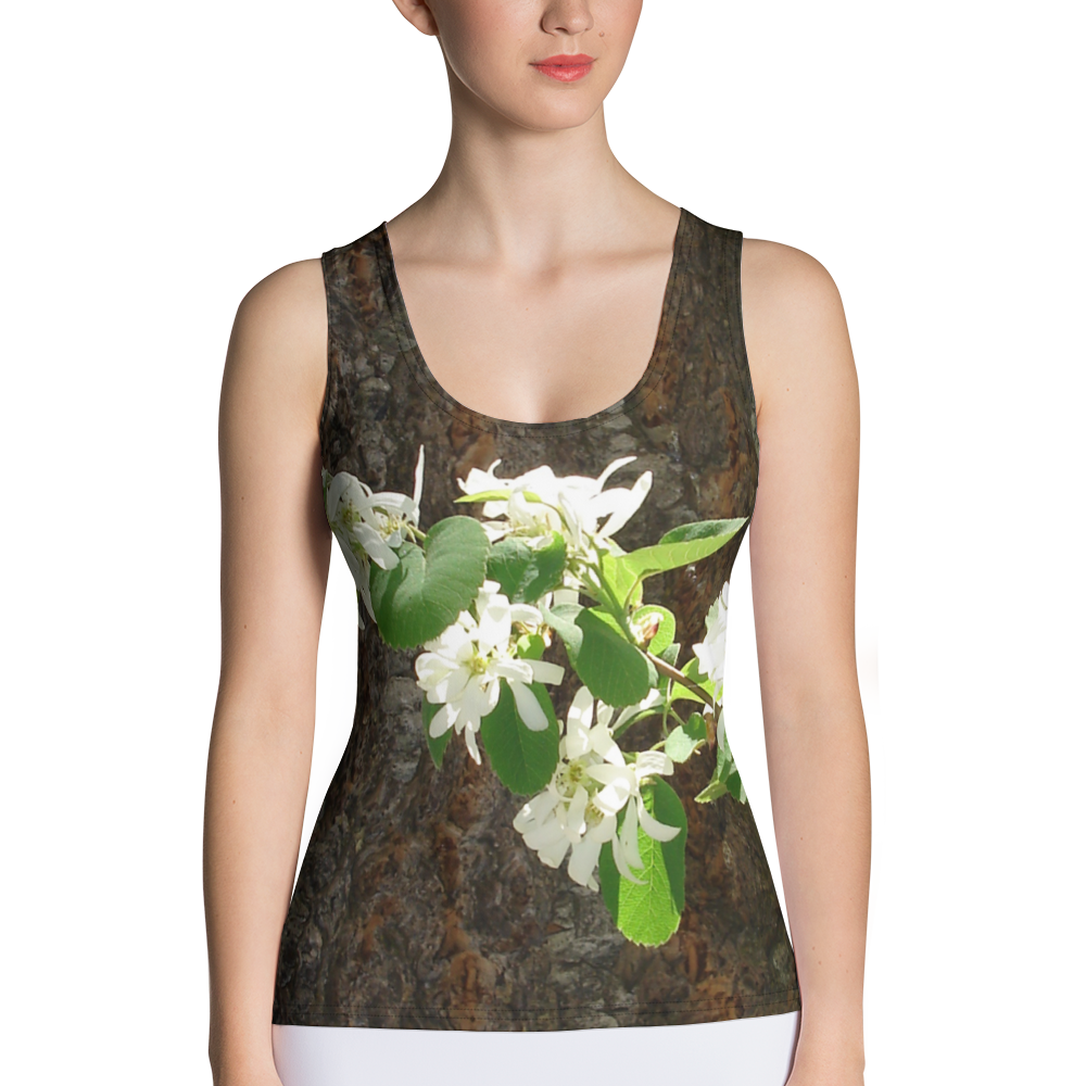 The EARTH LOVE Collection - "Bark & Blossom Bliss" Design Tank Top