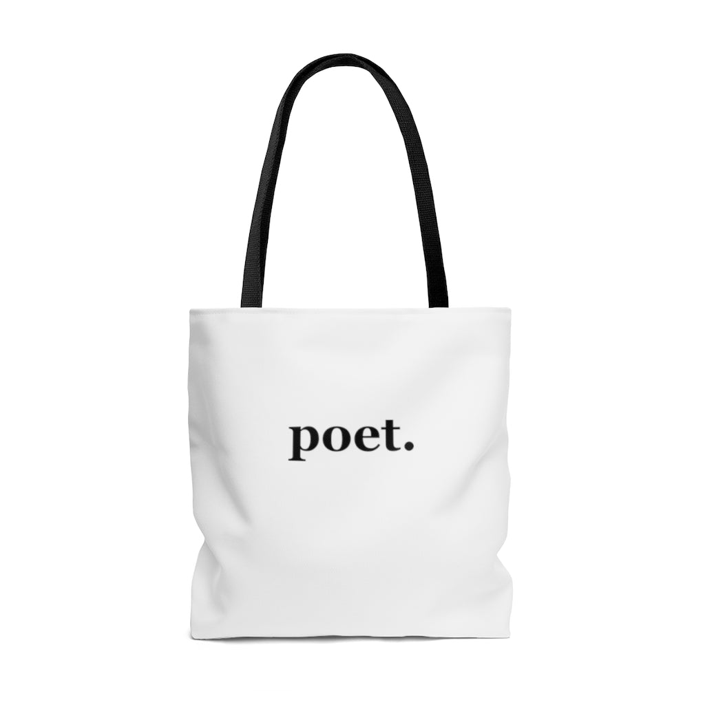 word love. - "poet." design tote bag - available in 3 sizes