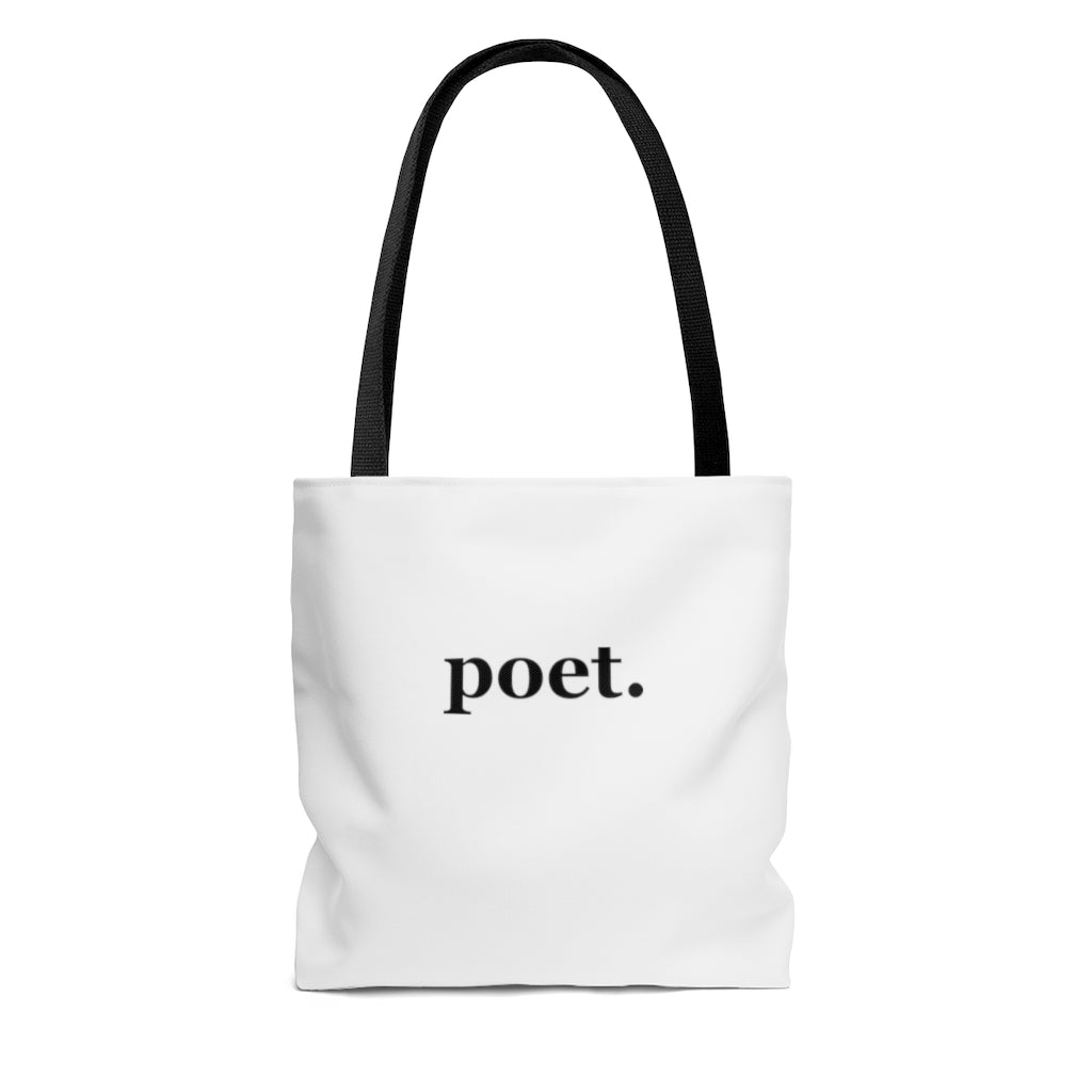 word love. - "poet." design tote bag - available in 3 sizes