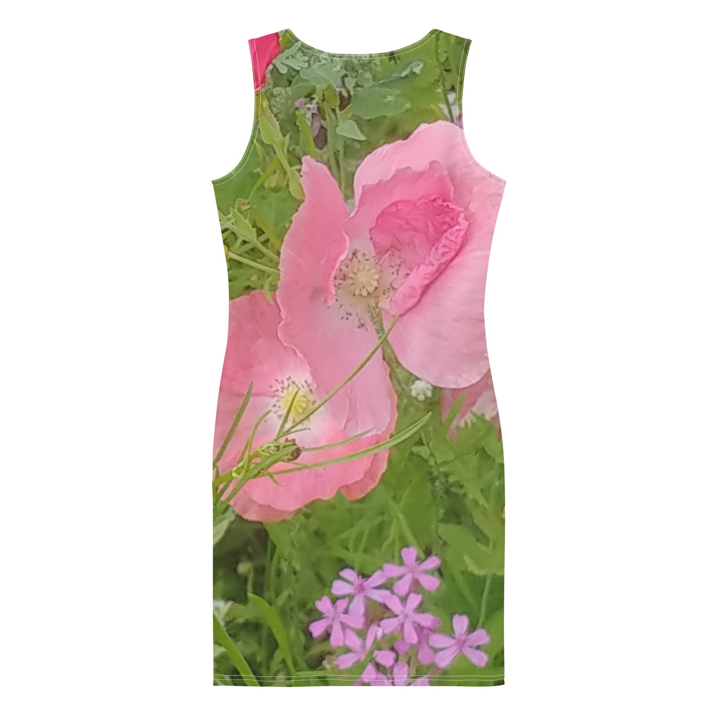 The FLOWER LOVE Collection - "Pretty Pink Poppies" Design Tank Dress