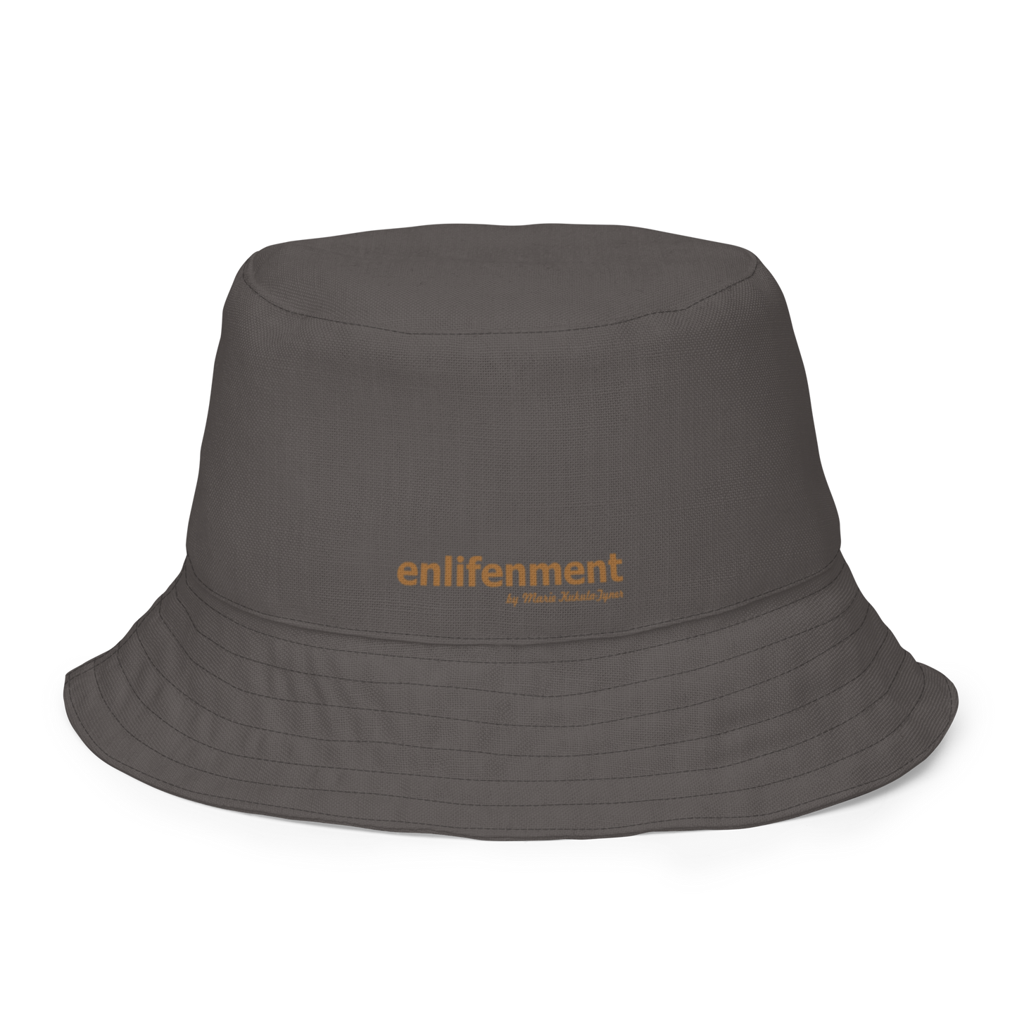 The EARTH LOVE Collection - "Rock Renaissance" Design Premium Reversible Bucket Hat - Dark Gray Inside - Beach Hat, Gifts for Her, Gifts for Him