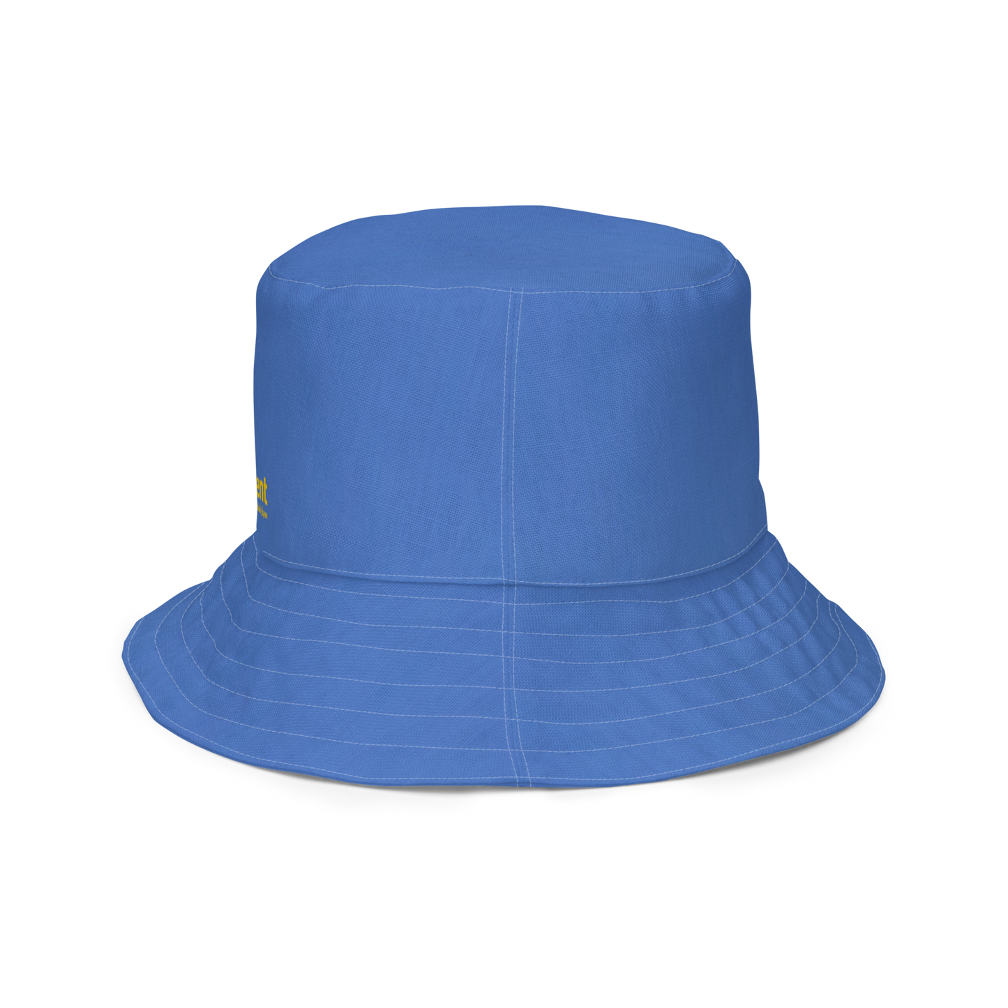 The FLOWER LOVE Collection - "Sunflower Sisters" Design Premium Reversible Bucket Hat - Blue Inside - Beach Hat, Gifts for Her