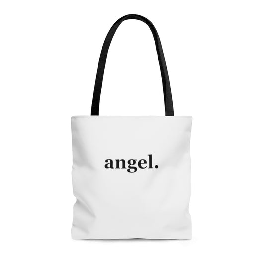 word love. - "angel." design tote bag - available in 3 sizes