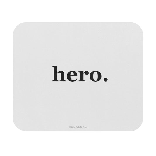 word love. - "hero." design mouse pad