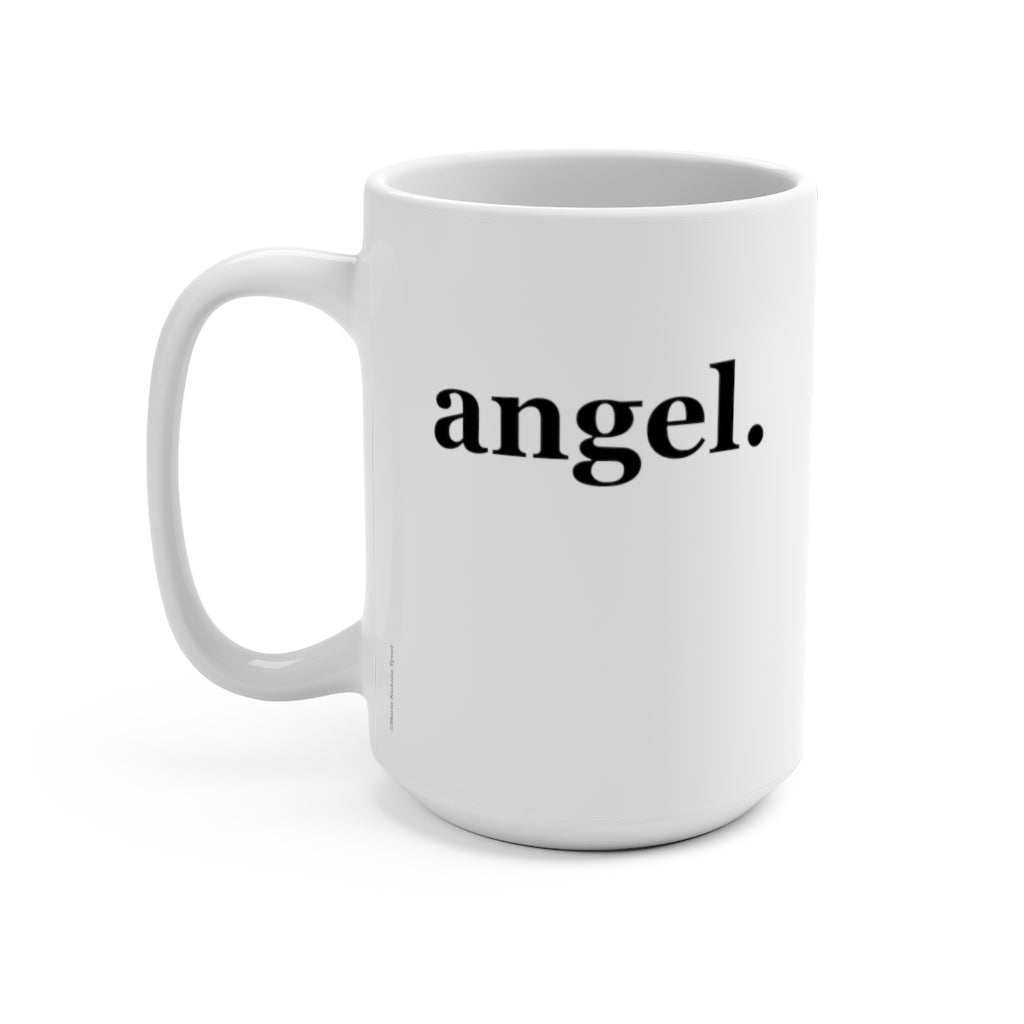 word love. - "angel." design 15 oz. ceramic mug