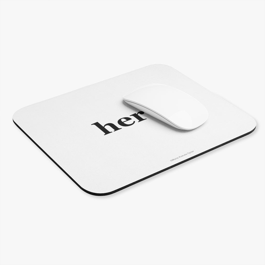 word love. - "hero." design mouse pad