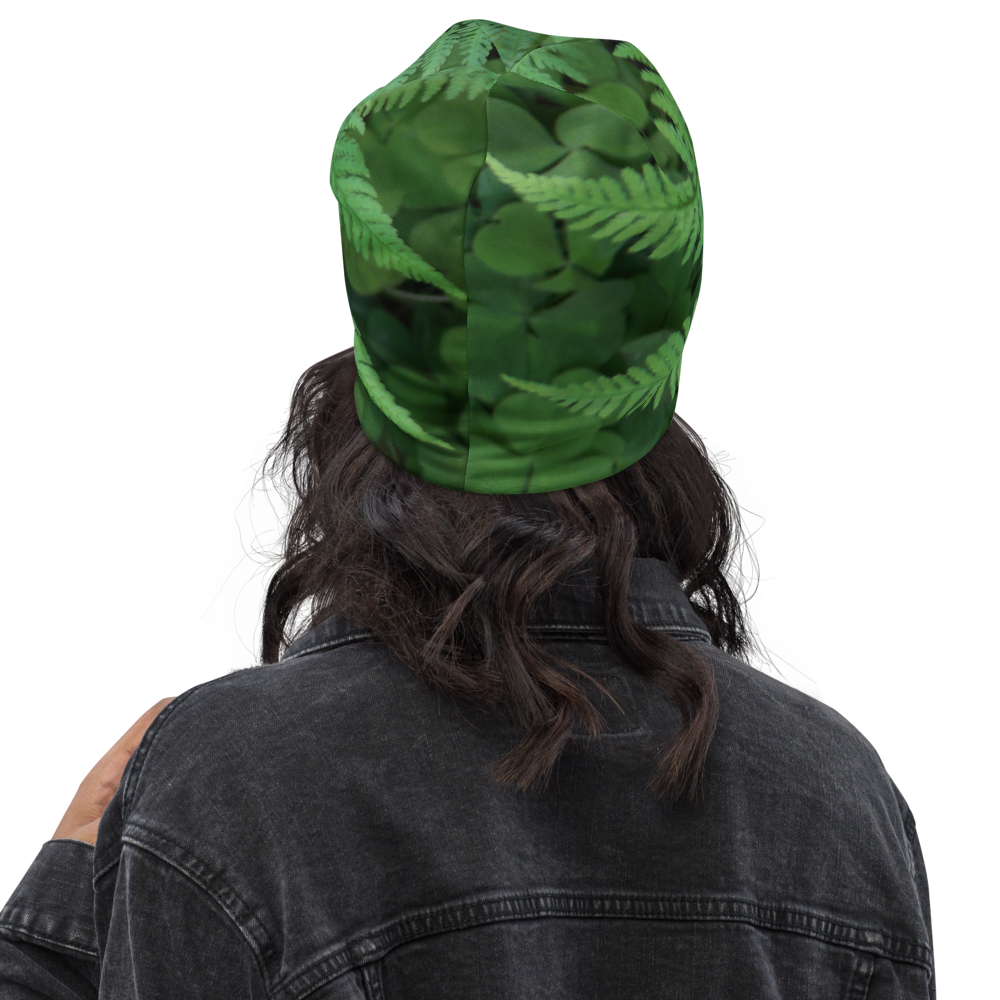 The EARTH LOVE Collection - "A Forest Fern" Design Beanie - Lightweight, Cute Chemo Hat