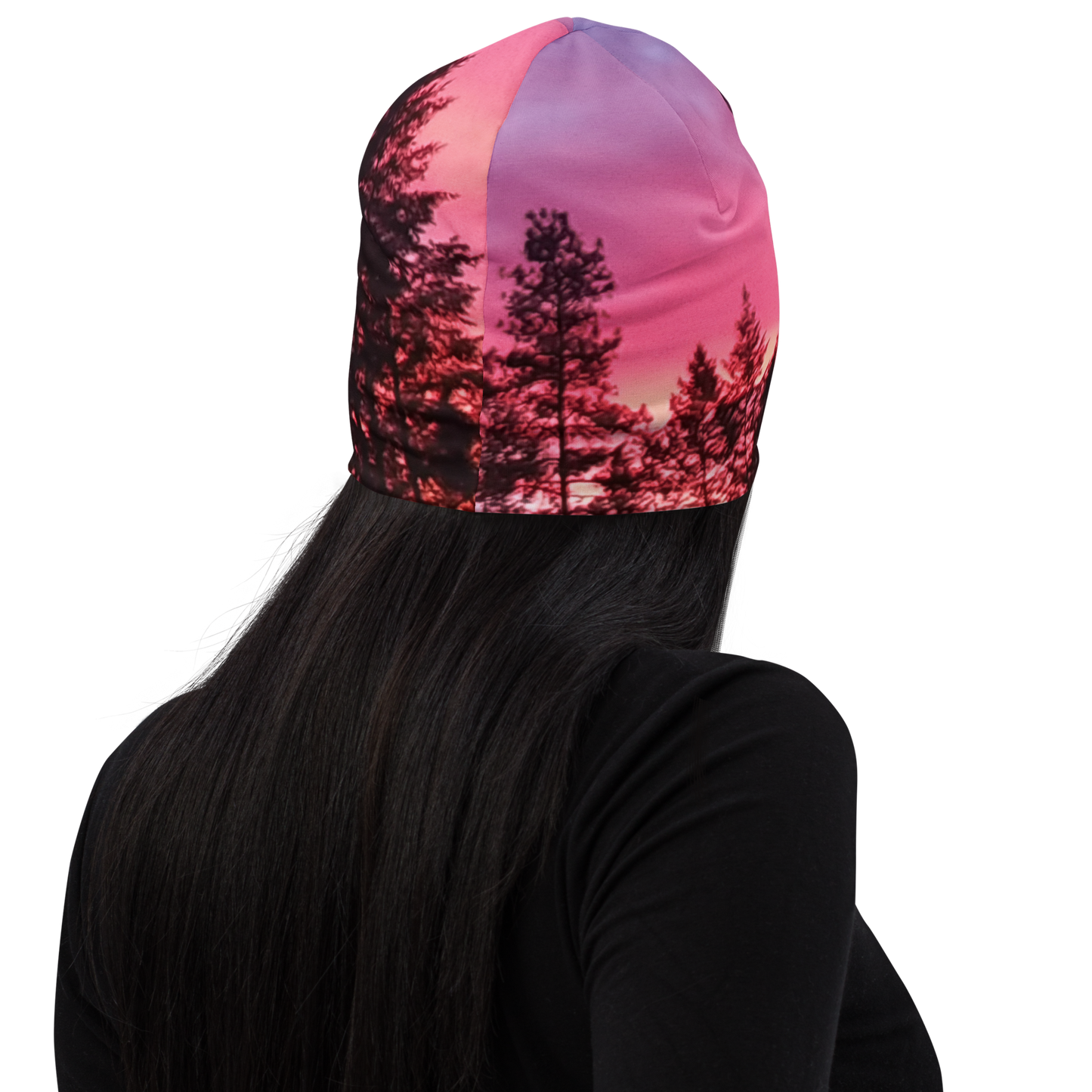 The EARTH LOVE Collection - "Sunset Silhouettes" Design Beanie - Lightweight, Cute Chemo Hat