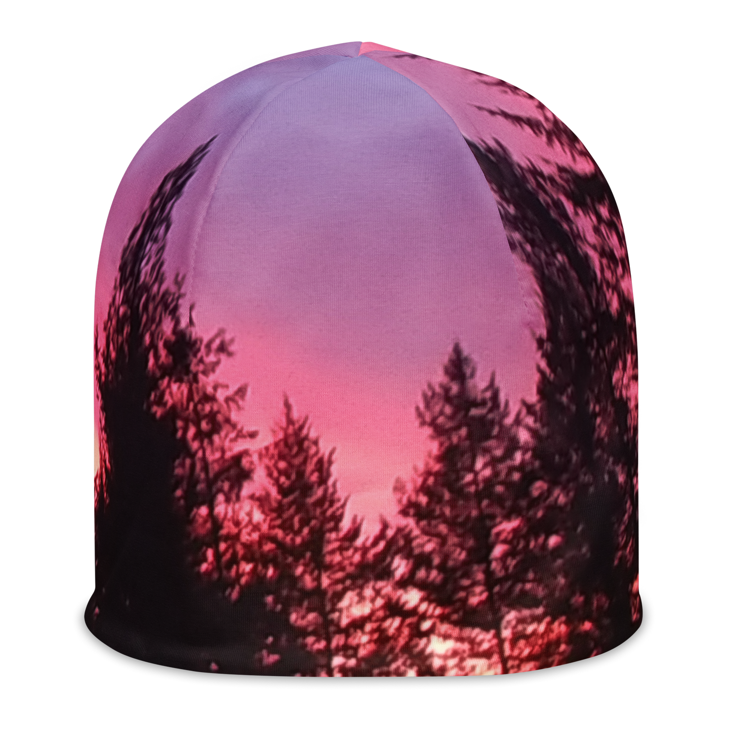 The EARTH LOVE Collection - "Sunset Silhouettes" Design Beanie - Lightweight, Cute Chemo Hat