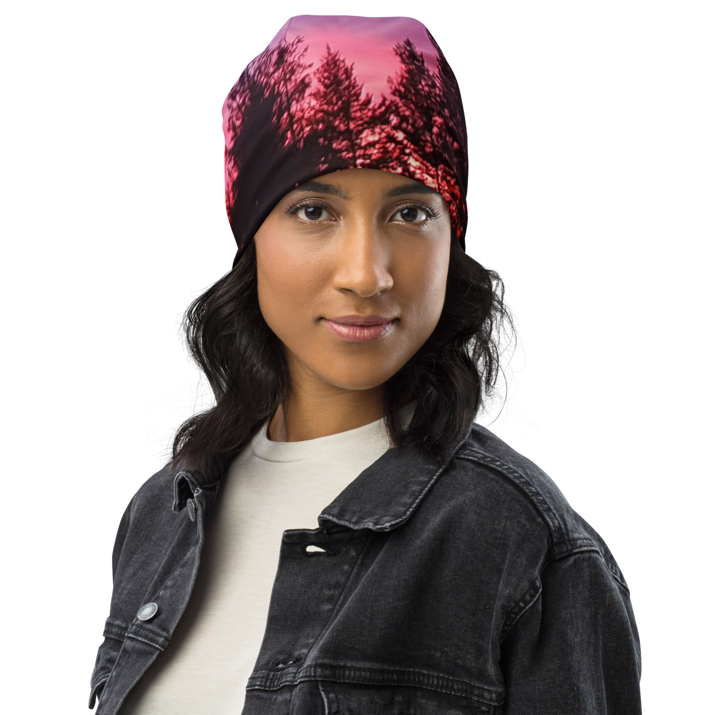 The EARTH LOVE Collection - "Sunset Silhouettes" Design Beanie - Lightweight, Cute Chemo Hat