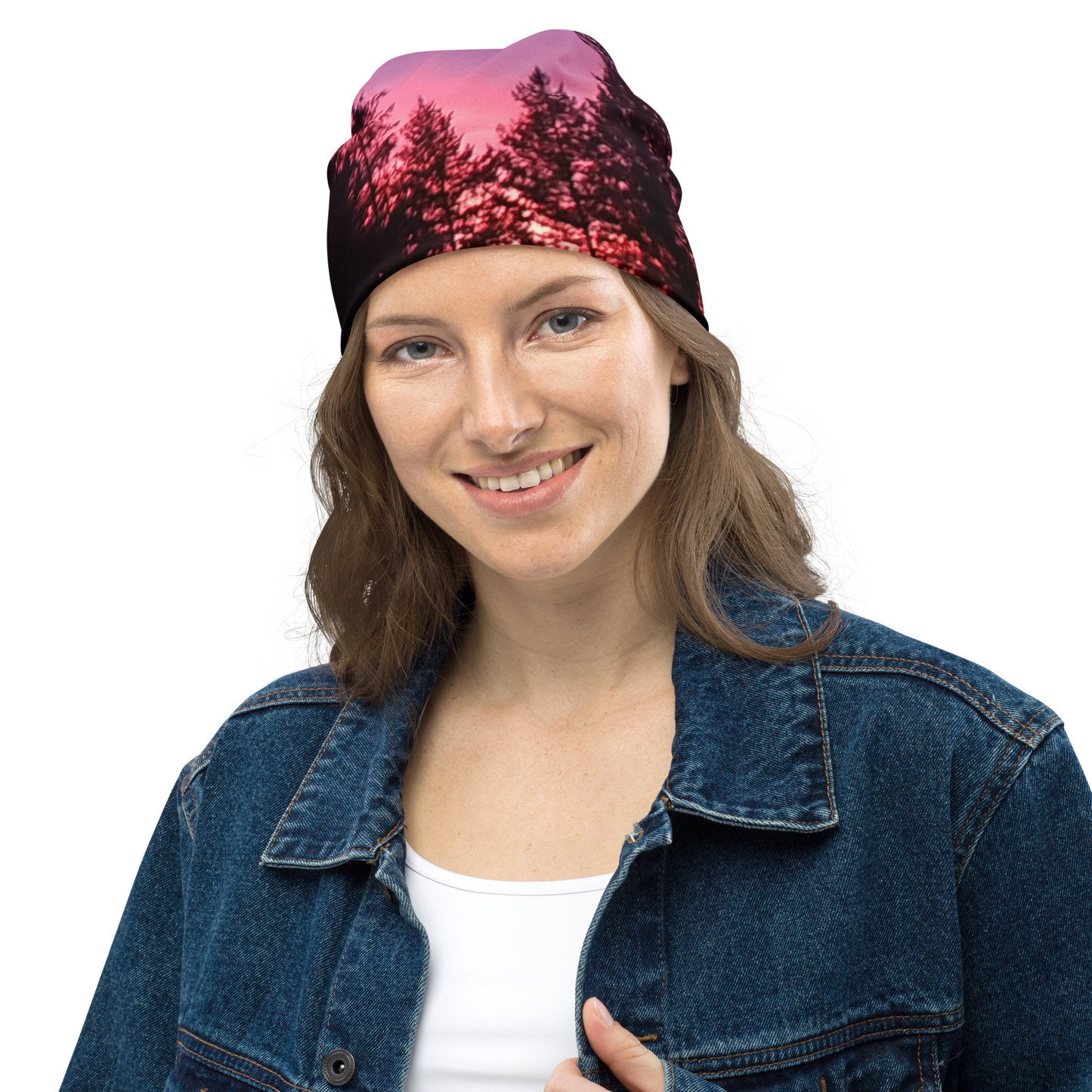 The EARTH LOVE Collection - "Sunset Silhouettes" Design Beanie - Lightweight, Cute Chemo Hat