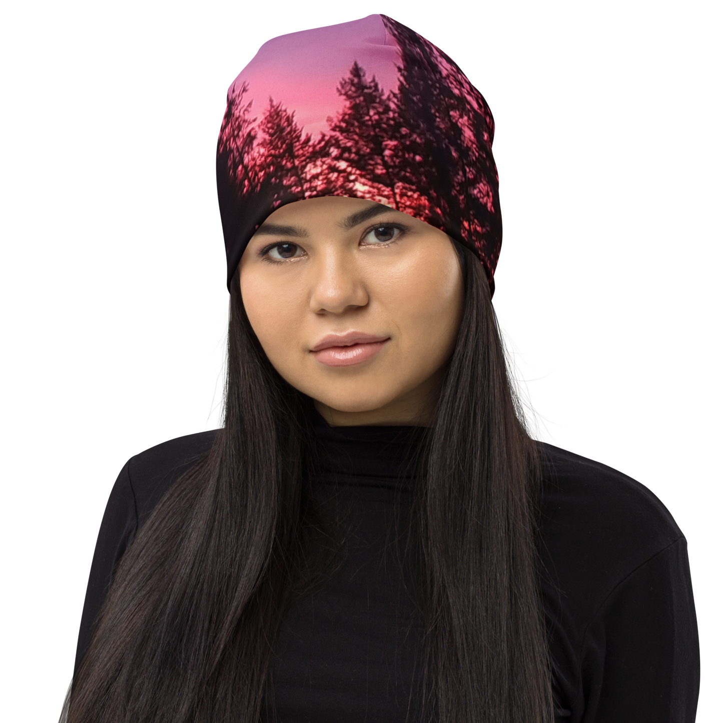 The EARTH LOVE Collection - "Sunset Silhouettes" Design Beanie - Lightweight, Cute Chemo Hat