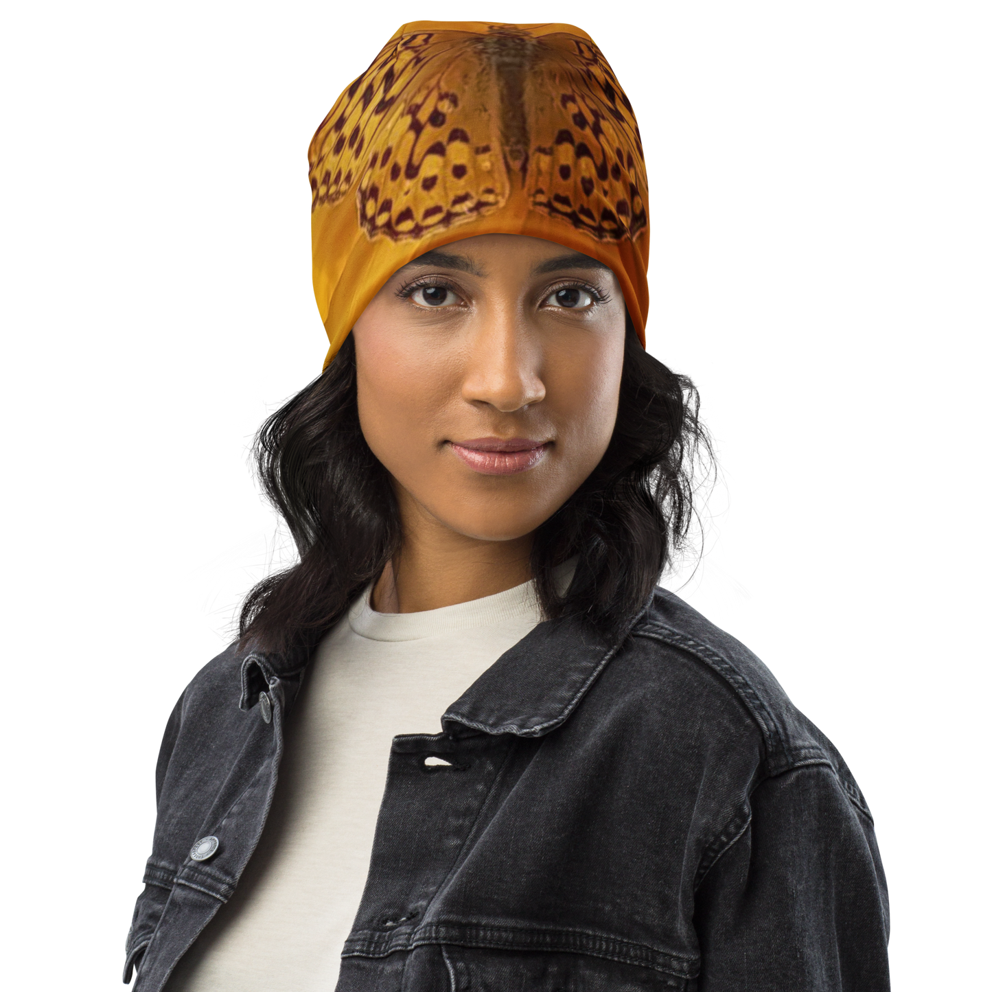 The FLOWER LOVE COLLECTION  -  "Butterfly Beauty" Design Beanie - Lightweight, Cute Chemo Hat