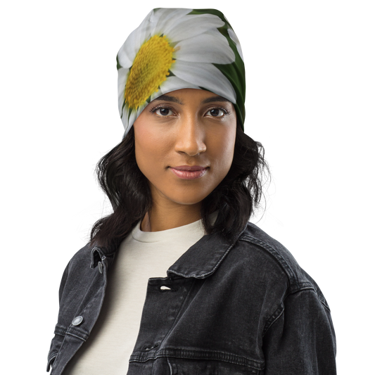 The FLOWER LOVE Collection - "Daisy Daydreams" Design Beanie - Lightweight, Cute Chemo Hat