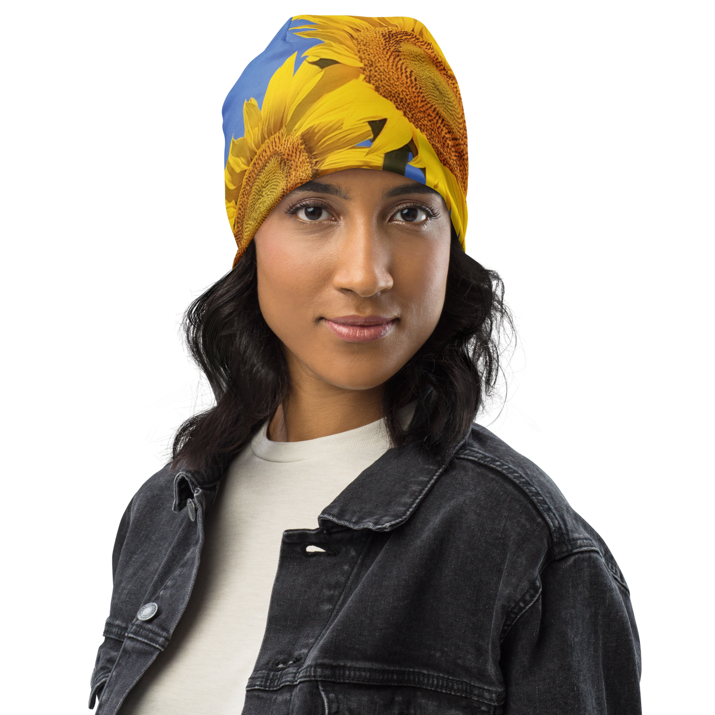 The FLOWER LOVE Collection - "Sunflower Sisters" Design Beanie - Lightweight, Cute Chemo Hat