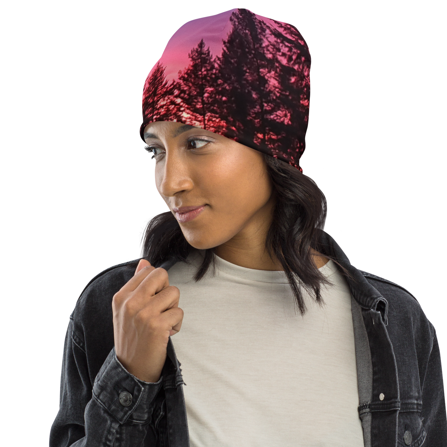 The EARTH LOVE Collection - "Sunset Silhouettes" Design Beanie - Lightweight, Cute Chemo Hat