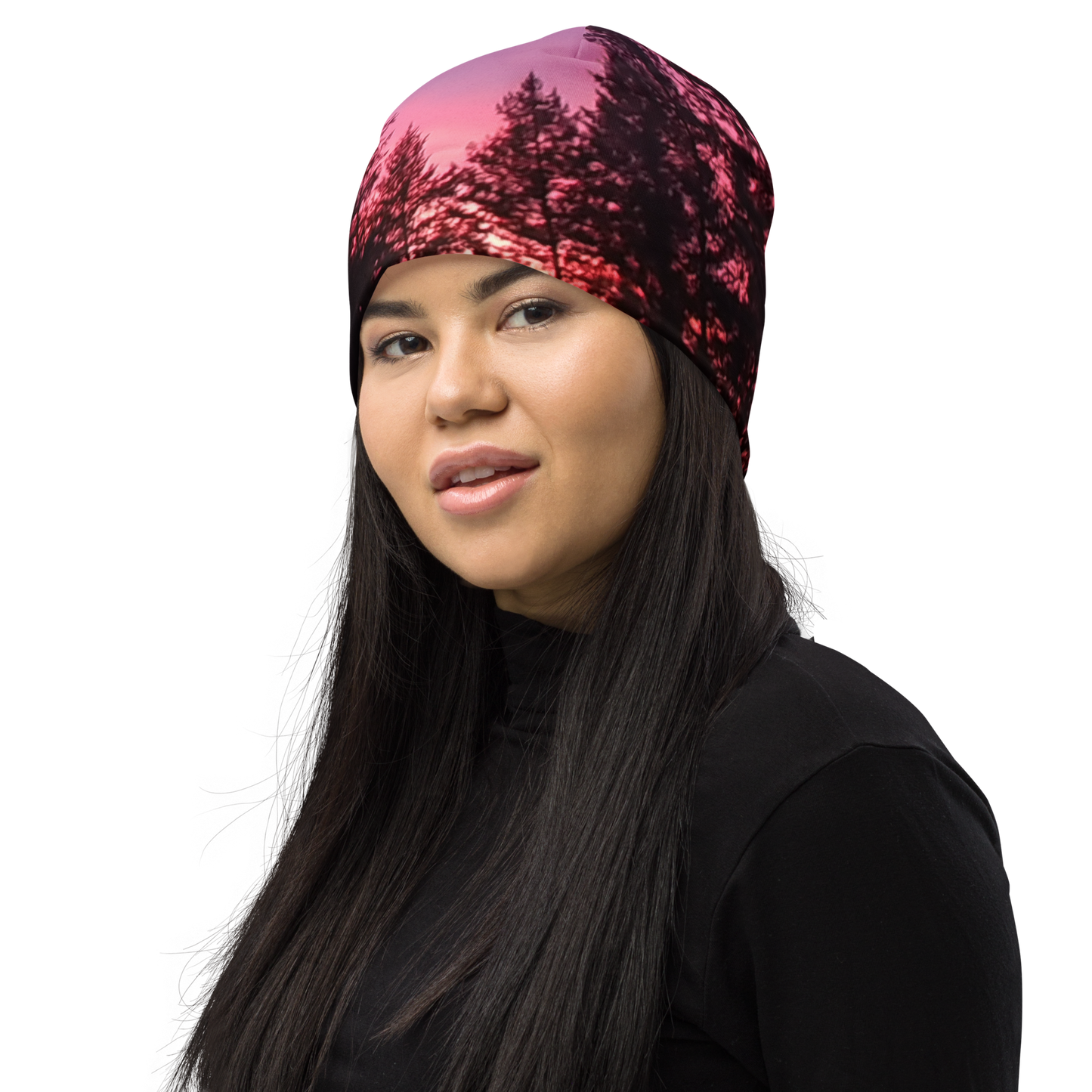 The EARTH LOVE Collection - "Sunset Silhouettes" Design Beanie - Lightweight, Cute Chemo Hat